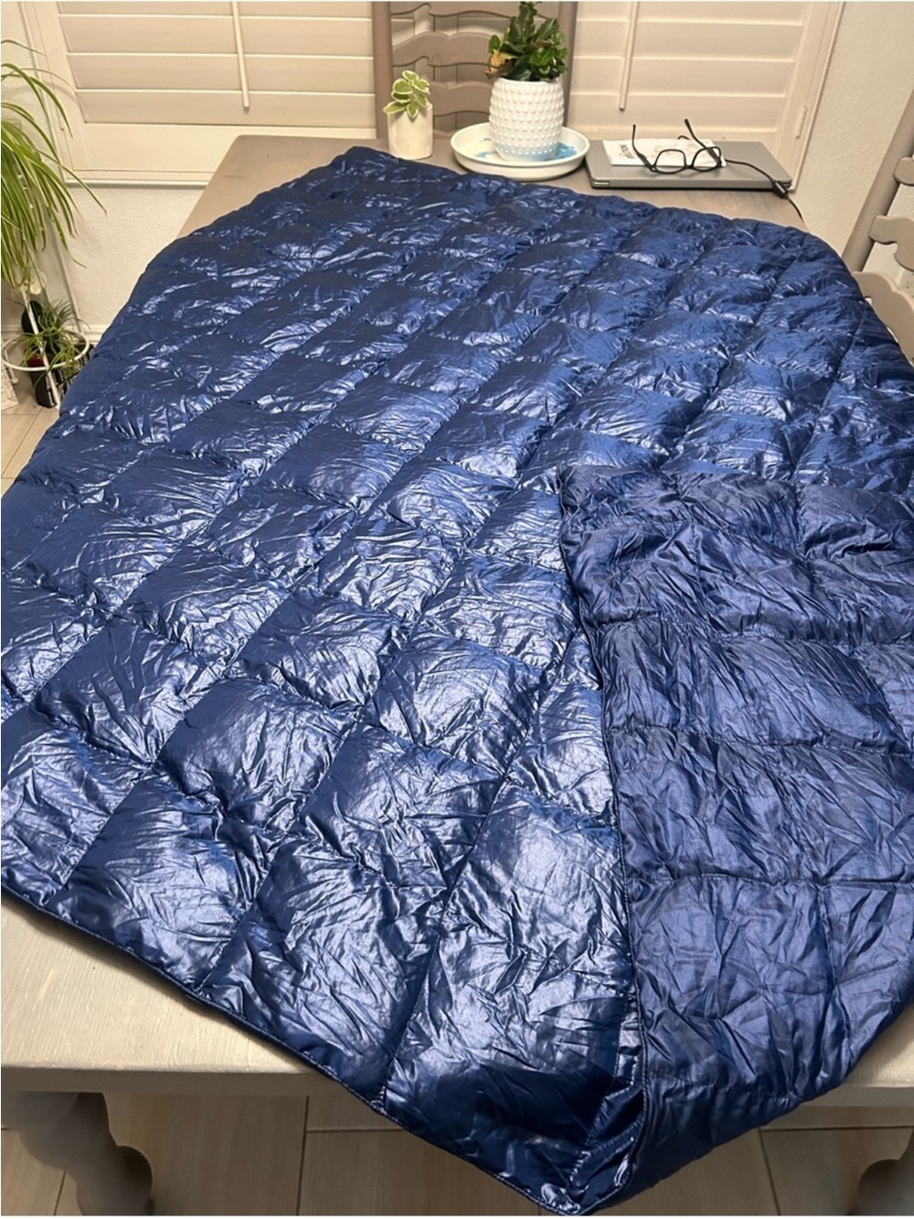 Blue Ridge down packable  blanket
L